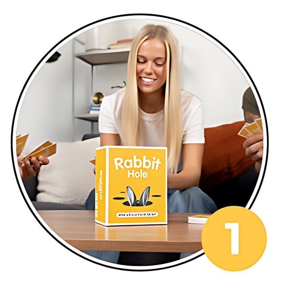 RABBIT HOLE & Expansion Pack- The What Will Your Friends Fall for?‎ Party Game - Picture 2 of 5